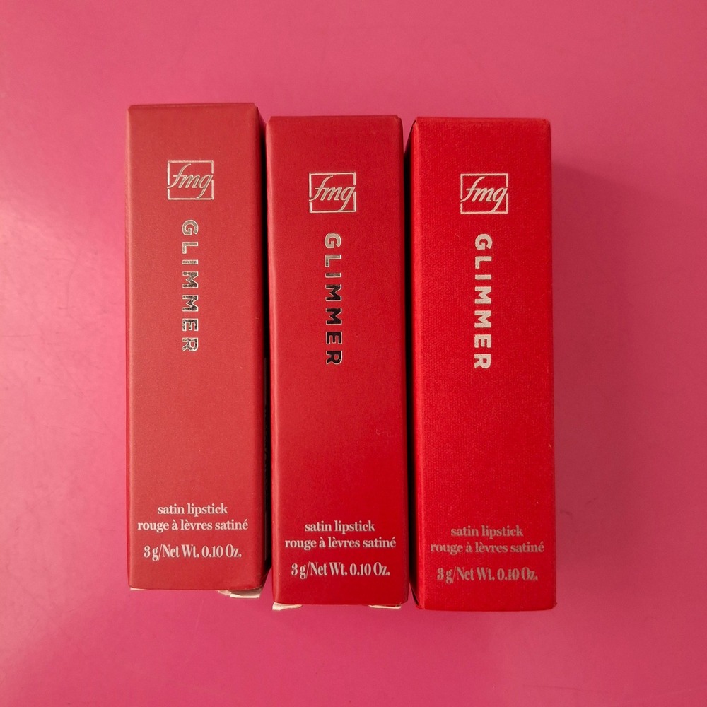Avon FMG Glimmer Satin Lipstick Wild Rose‎ Luna & Stellar Full Size NEW